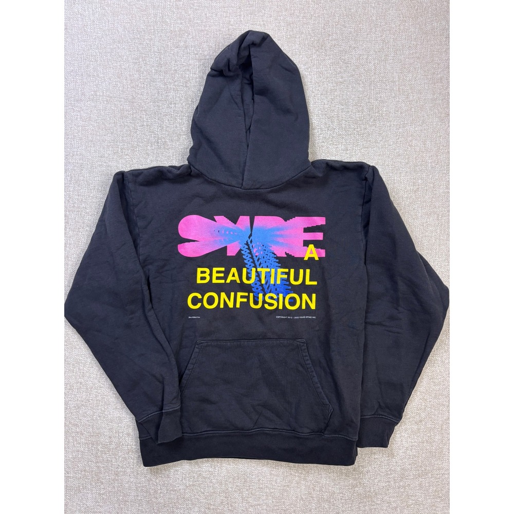 Syre A Beautiful Confusion Graphic Hoodie Mens Medium Black Jaden Smith MSFTSrep